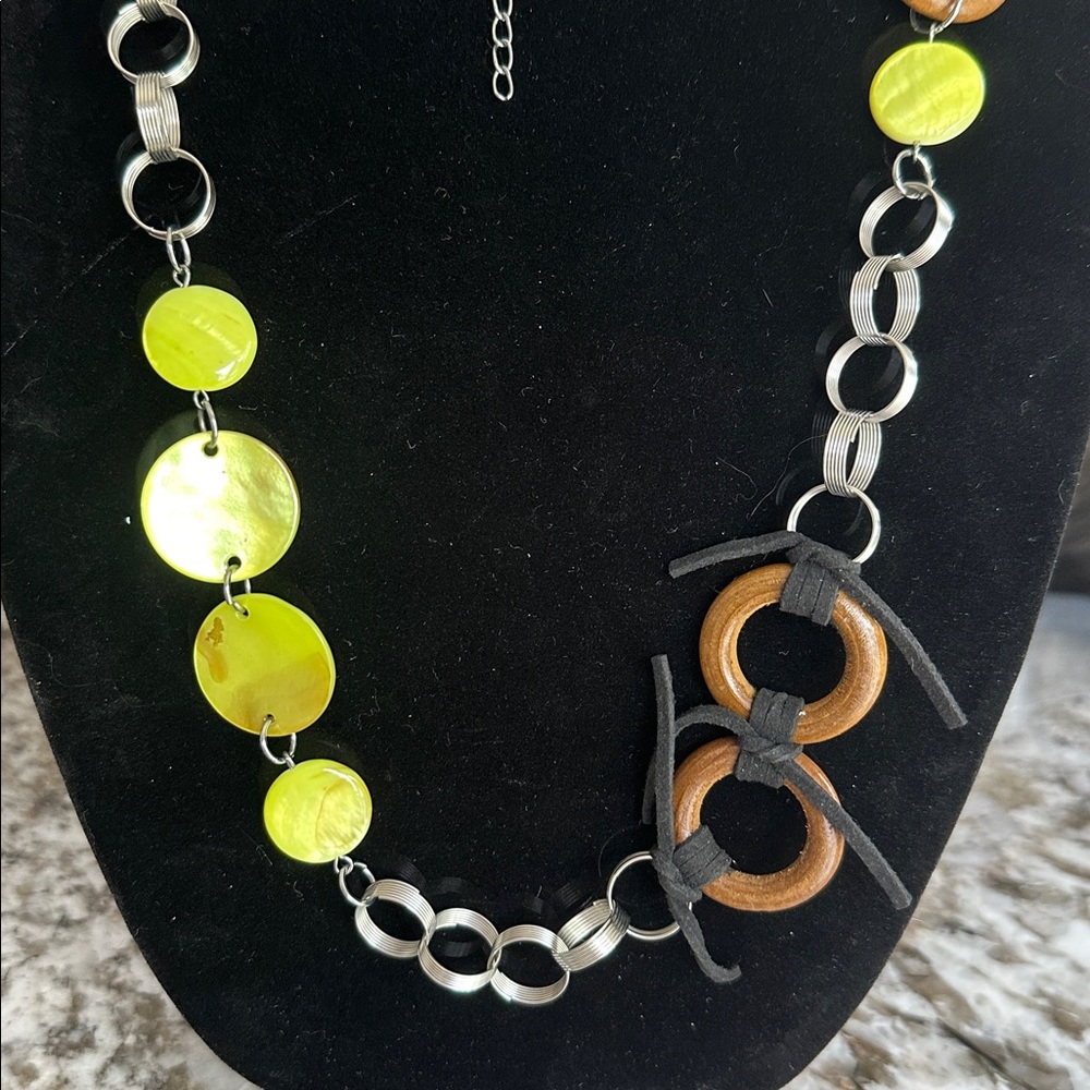 Mixed Media Modern Boho Necklace